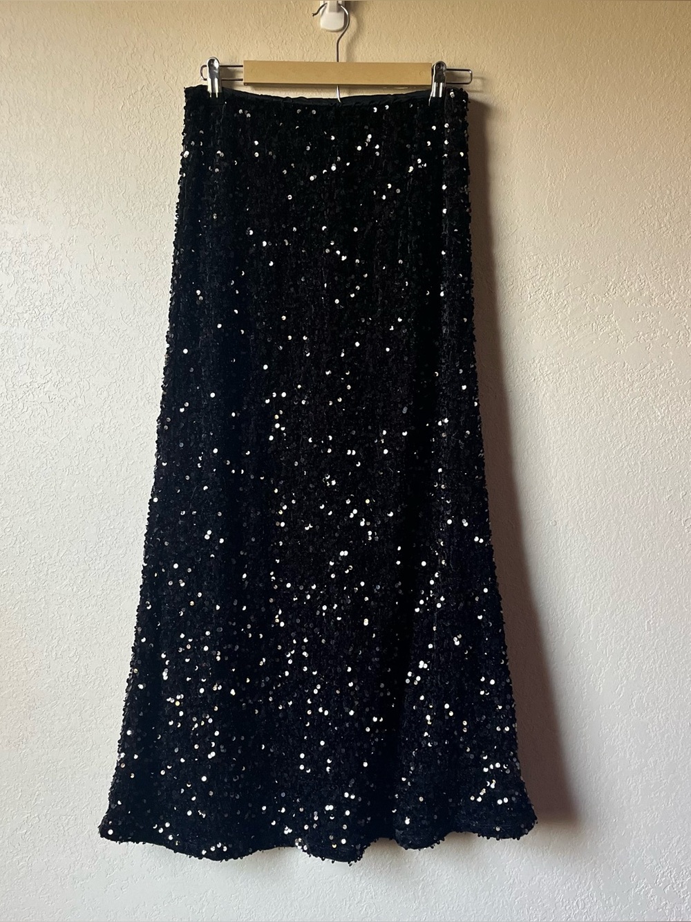 Black Sequin Maxi Skirt by Old Navy